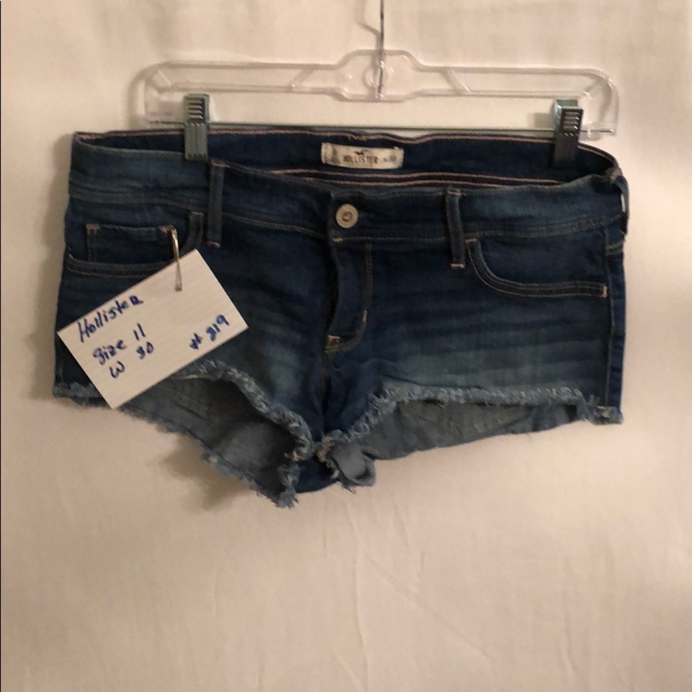 Frayed short Jean shorts size 11 Hollister